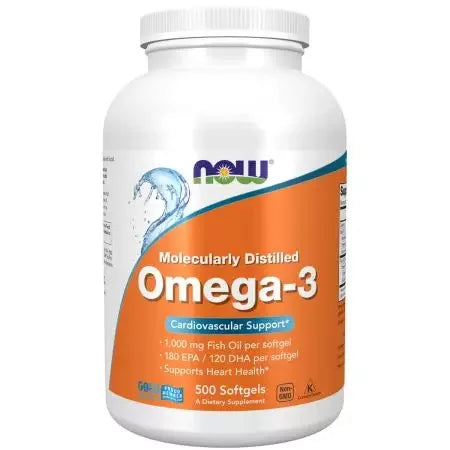Now Foods Omega3 Fish Oil Molecularly Distilled Softgels
