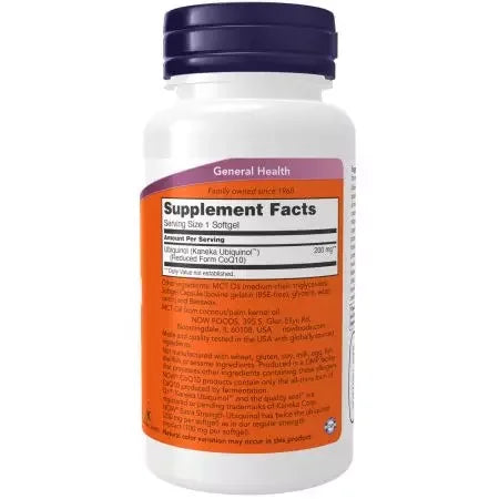 Now Foods Ubiquinol 200 mg 60 Softgels