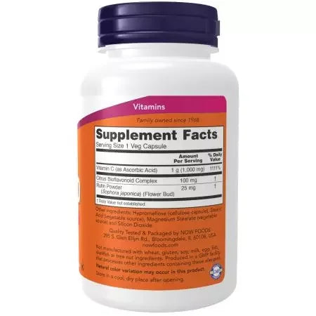 Now Foods Vitamin C1,000 with 100 mg of Bioflavonoids Veg Capsules