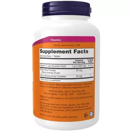 Now Foods Vitamin C1,000 with Rose Hips & Bioflavonoids Tablets