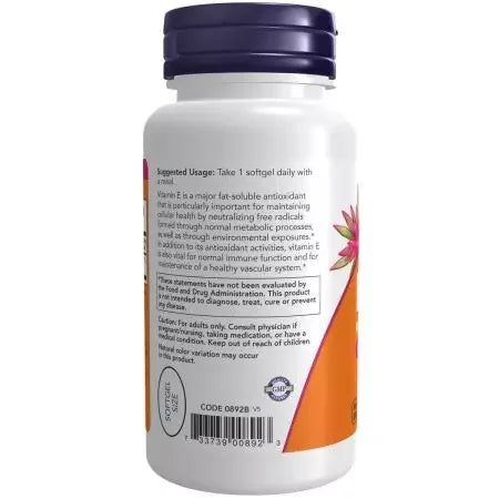 Now Foods Vitamin E400 With Mixed Tocopherols Softgels