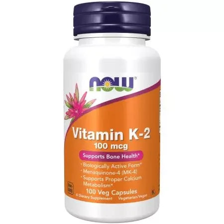 Now Foods Vitamin K2 100 mcg Veg Capsules