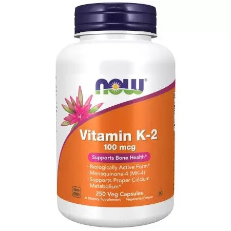 Now Foods Vitamin K2 100 mcg Veg Capsules