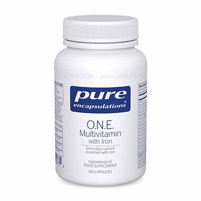 O.N.E. Multivitamin with Iron, 60 caps - Pure Encapsulations - welzo