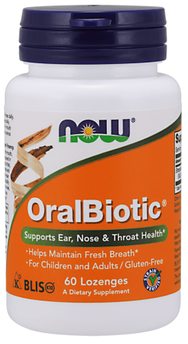 OralBiotic 60 Lozenges - Now Foods - welzo