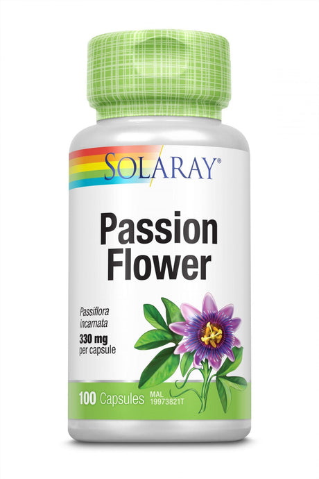 Passion Flower 330mg, 100 Capsules - Solaray - welzo