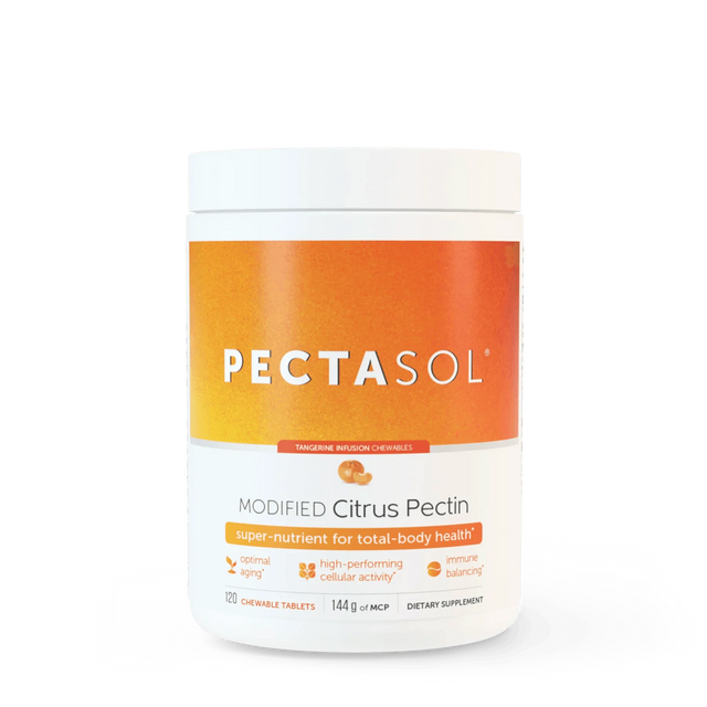 PectaSol-C (Modified Citrus Pectin) Tangerine Infusion - 120 Chewable Tablets - ecoNugenics - welzo