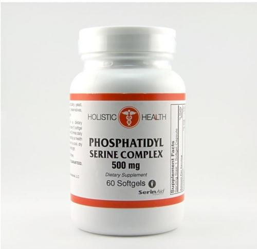 Phosphatidyl Serine (phosphatidylserine) Complex 500 mg (PS/PE/PC) 60 Softgels - Holistic Health - welzo