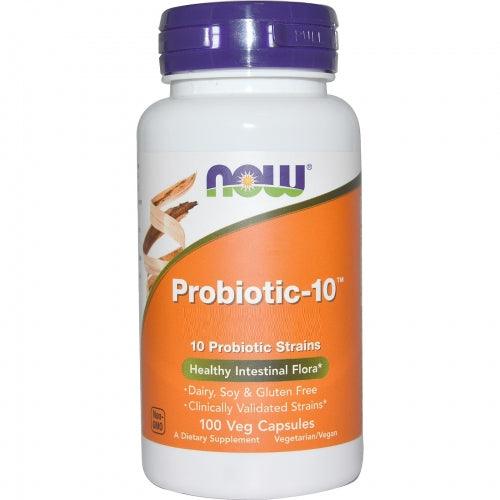 Probiotic-10 100 Billion 30 Veg Caps - Now Foods - welzo