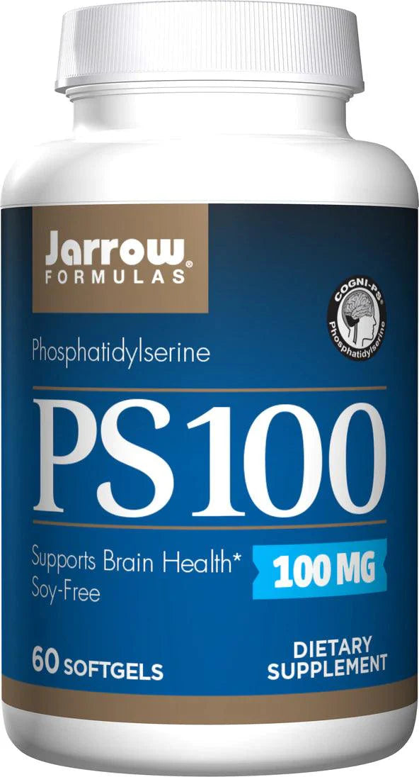 PS100, Phosphatidylserine (SOY FREE) 100 mg, 60 Softgels - Jarrow Formulas - welzo