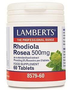 Rhodiola Rosea 500mg, 60 Tabs - Lamberts - welzo