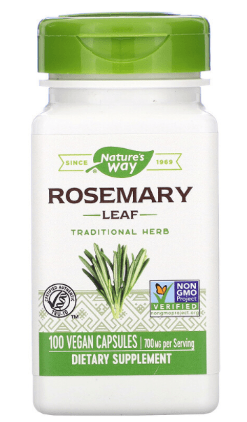 Rosemary Leaf, 700 mg, 100 Vegan Capsules - Nature's Way - welzo