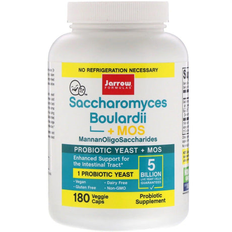 Saccharomyces Boulardii + MOS, 180 Capsules - Jarrow Formulas - welzo