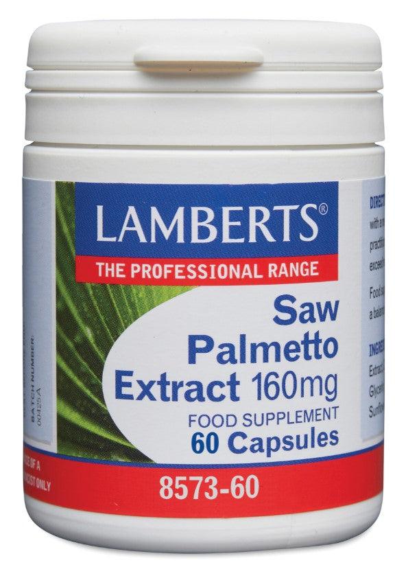 Saw Palmetto Extract, 160mg, 60 caps - Lamberts - welzo