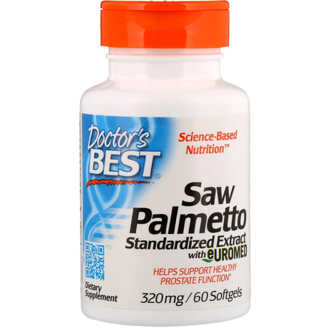 Saw Palmetto, Standardized Extract with Euromed 320mg, 60 Softgels - Doctor's Best - welzo