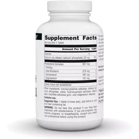 Source Naturals BetaSitosterol Mega Strength 375mg Tablets