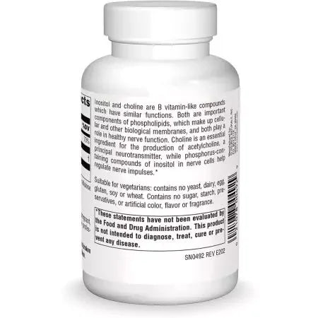 Source Naturals Inositol & Choline 800mg Tablets