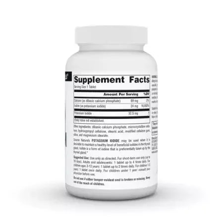 Source Naturals Potassium Iodide 32.5mg Tablets