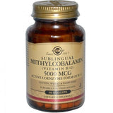 Sublingual Methylcobalamin, 5000 mcg, 60 Nuggets - Solgar - welzo