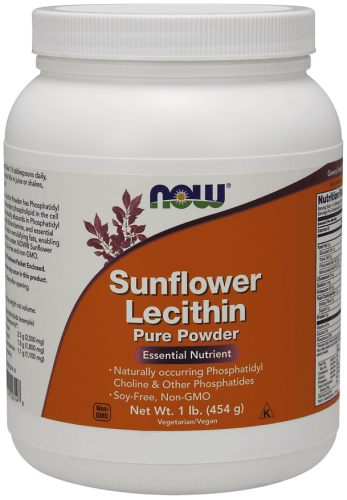 Sunflower Lecithin, Pure Powder, 1 lb (454 g) - Now Foods - welzo