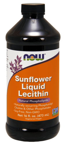 Sunflower Liquid Lecithin 16 fl oz (473 ml) - Now Foods - welzo