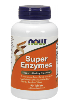 Super Enzymes 90 Tablets - Now Foods - welzo