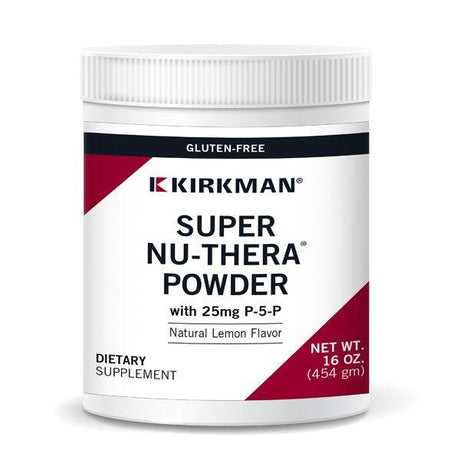 Super Nu-Thera Powder Flavoured, with 25mg P5P, 454g - Kirkman Laboratories - welzo