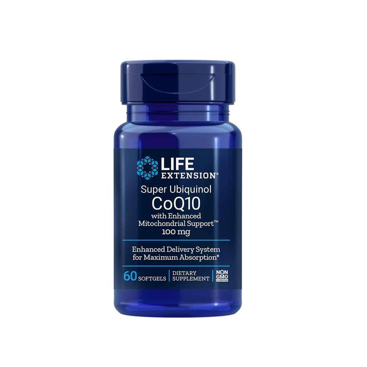 Super Ubiquinol CoQ10 Mitochondrial Support, 60 Softgels - Life Extension - welzo