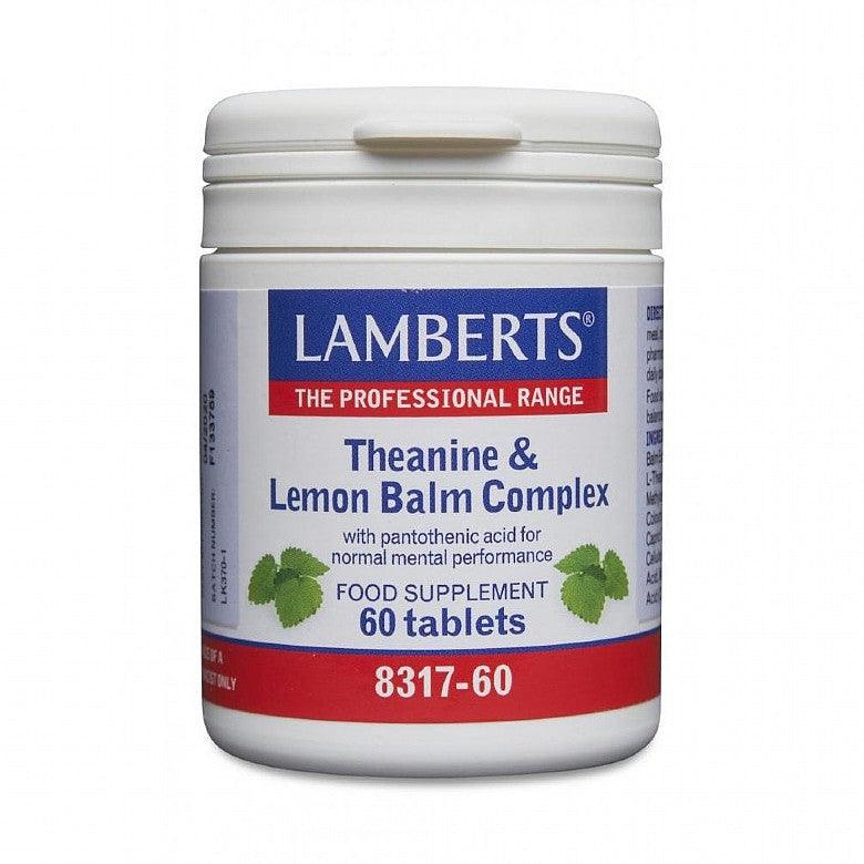 Theanine & Lemon Balm Complex, 60 Tabs - Lamberts - welzo