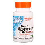 Trans-Resveratrol with Resvinol, 100mg, 60 Capsules - Doctor's Best - welzo