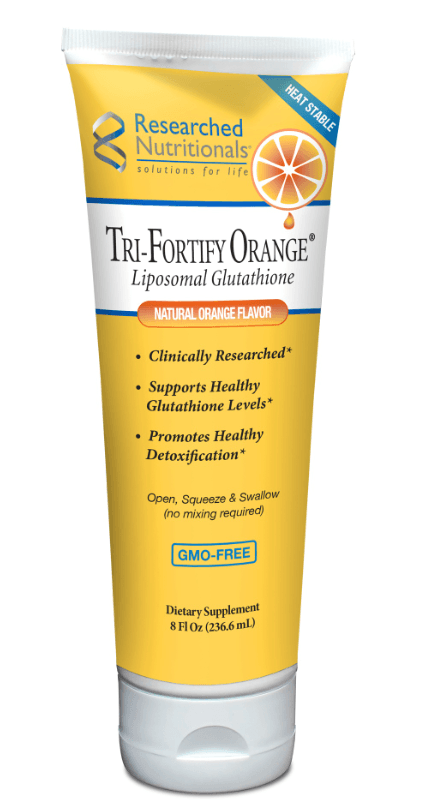 Tri-Fortify Tube (Liposomal Glutathione Vitamin C) 8 fl oz, Orange Flavour - Researched Nutritionals - SOI* - welzo