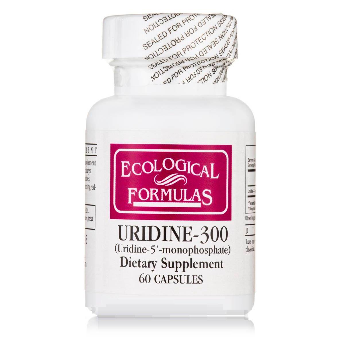 Uridine-300 (Uridine-5'-monophosphate) - 60 Capsules - Ecological Formulas - welzo