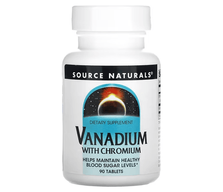 Vanadium with Chromium - 90 Tablets - Source Naturals - welzo