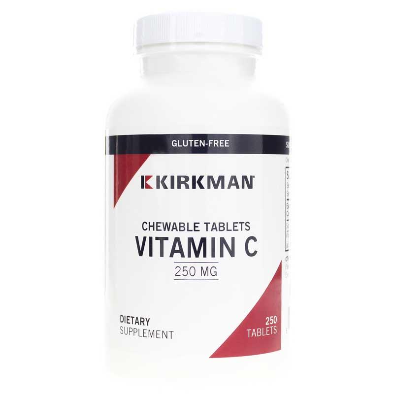 Vitamin C 250mg, 250 Chewable Tablets - Kirkman Laboratories - welzo