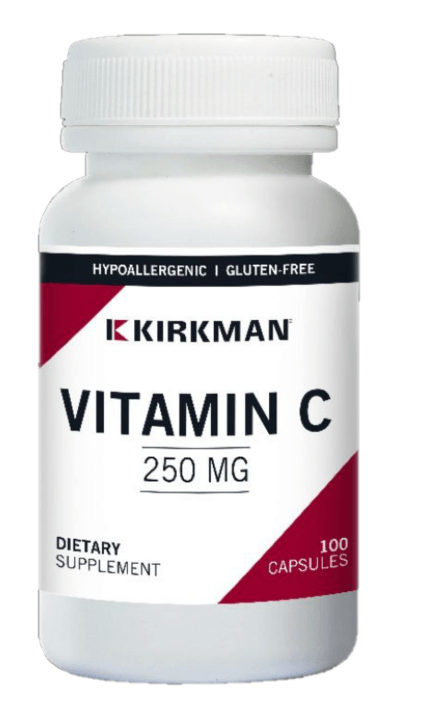 Vitamin C 250mg, Hypoallergenic, 100 Capsules - Kirkman Laboratories - welzo