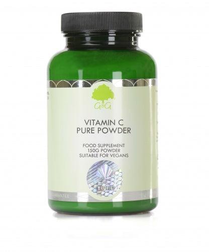 Vitamin C Pure Powder 150g - G&G Vitamins - welzo