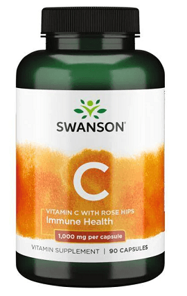 Vitamin C With Rose Hips 1,000mg (90 Capsules) - Swanson - welzo