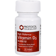 Vitamin D3 10,000 IU - 120 softgels - Protocol For Life Balance - welzo