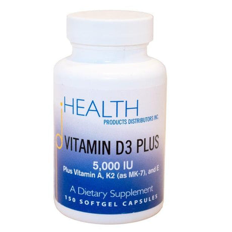 Vitamin D3 Plus, 150 softgels - Health Products Distributors - welzo