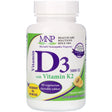 Vitamin D3 with Vitamin K2, Natural Apricot Flavour, 5000 IU, 90 Vegetarian Chewable Tablets - Michael's Naturopathic - welzo