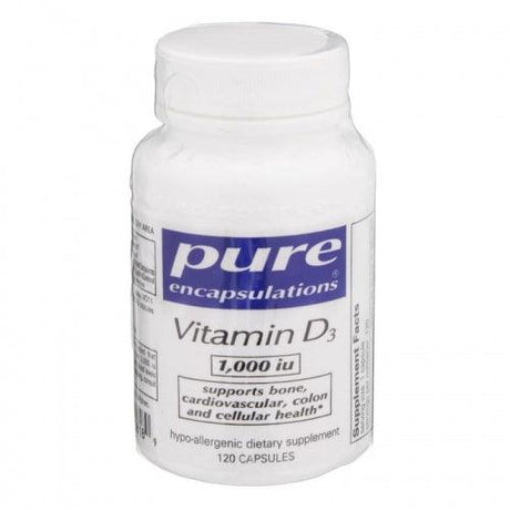 Vitamin D3/D-3 1000 IU 120 vcaps - Pure Encapsulations - welzo