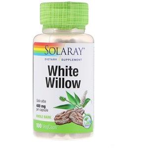 White Willow, 400 mg, 100 VegCaps - Solaray - welzo