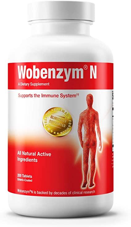 Wobenzym N, 200 Enteric-Coated Tablets - Garden of Life - welzo