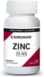 Zinc 20mg, Hypoallergenic - 100 Capsules - Kirkman Laboratories - welzo